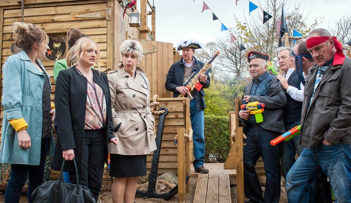 <strong>Nicola realises she's let the cat out of the bag</strong>