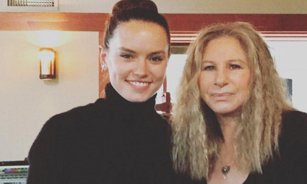 Daisy Ridley with Barbra Streisand