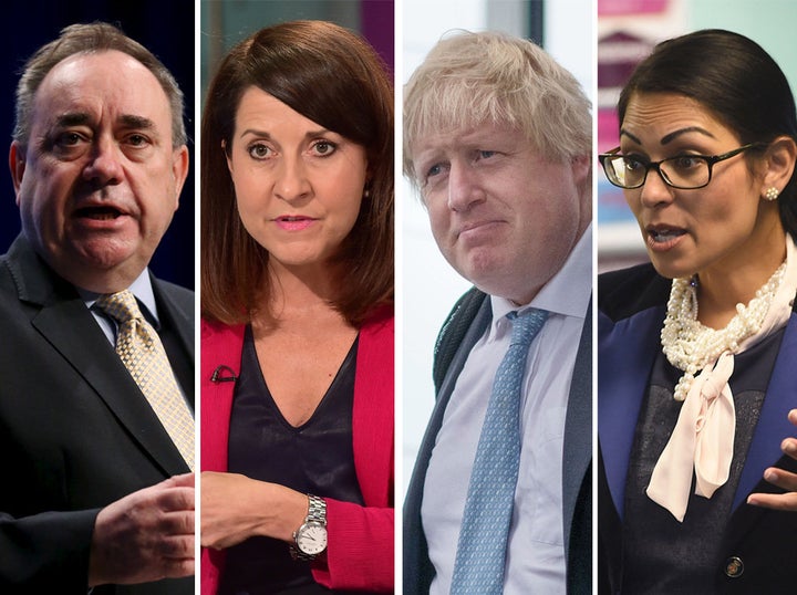 <strong>Alex Salmond and Liz Kendall will argue against Boris Johnson and Priti Patel</strong>
