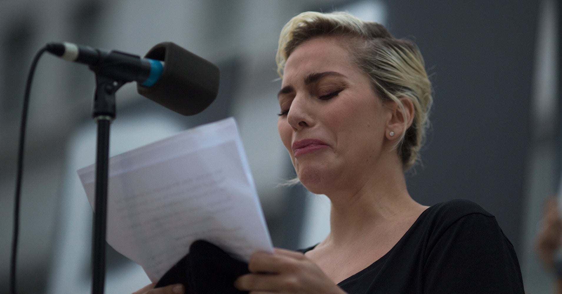 Lady Gaga Delivers Tearful Plea To LGBTQ Community At Orlando Vigil