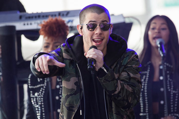 Nick Jonas performs.