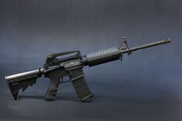 A Rock River Arms AR-15 rifle is seen on December 18, 2012 in Miami, Florida. The weapon is similar in style to the Bushmaster AR-15 rifle that was used during a massacre at an elementary school in Newtown, Connecticut. 