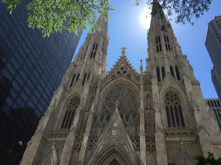 St. Patrick's Cathedral, Manhattan's Neo-Gothic-style Roman Catholic church.