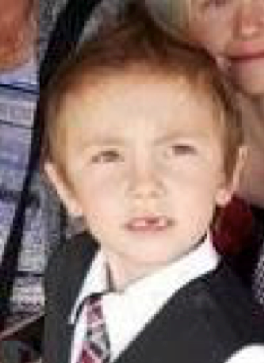 Missing: Jason 'Travis' Simon's son Kadyn Simon, 6, has blonde hair and brown eyes.