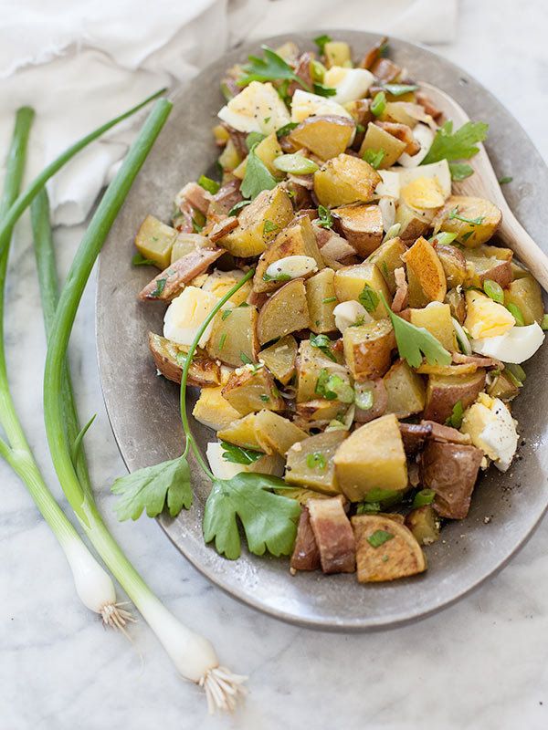 Roasted Potato Salad With Bacon Dressing