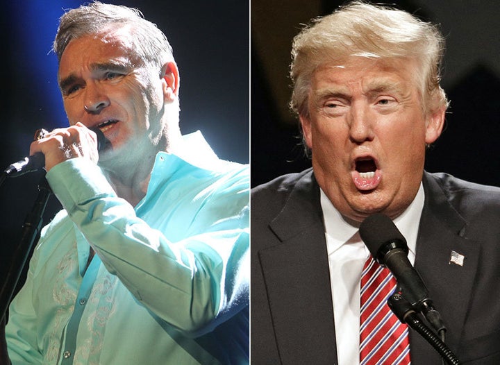 Not happy... Morrissey has blasted Trump as 'anti-gay"