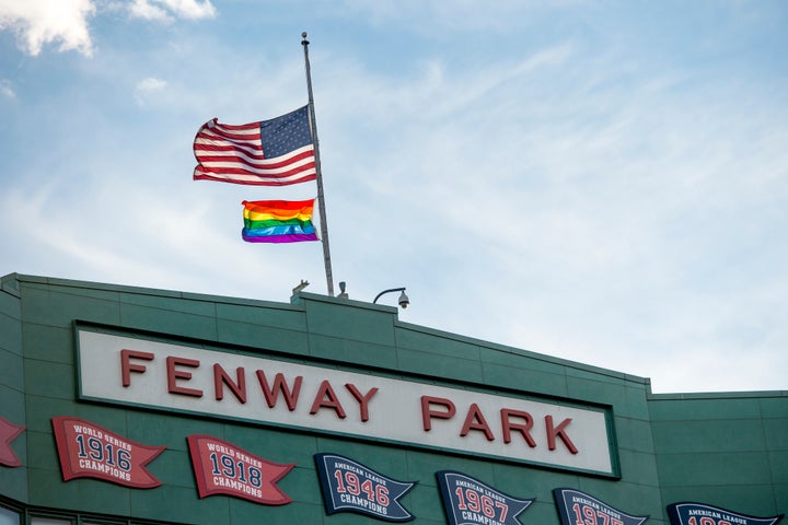 Moments of silence and flags flown at half-staff happened all across MLB games this week.