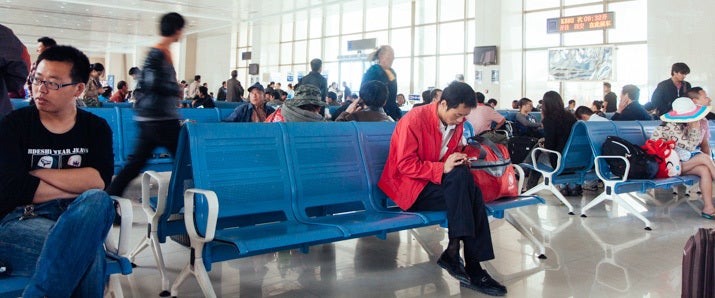 On a Train in China, Traveling Over 2400 Miles