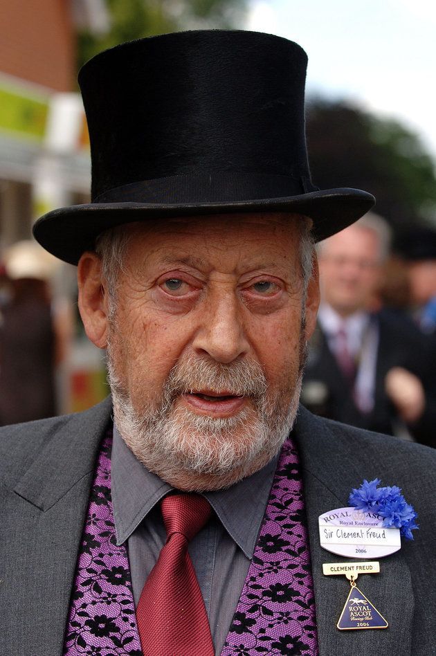 Sir Clement Freud, pictured attending Ladies Day at Royal Ascot in 2006