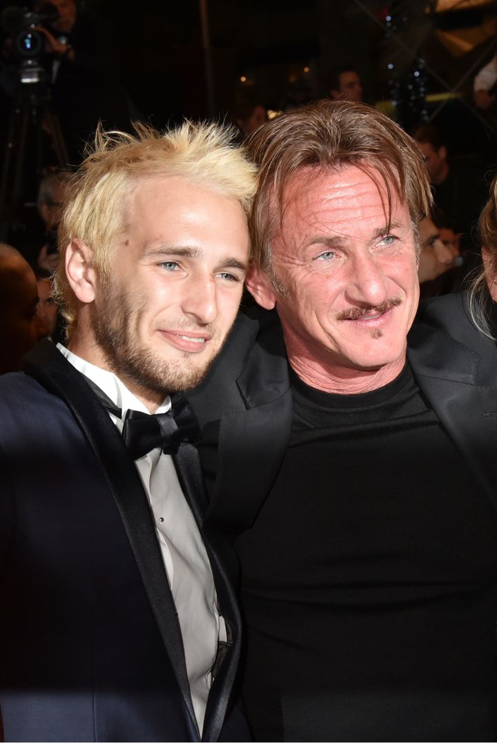 Sean Penn and his son Hopper