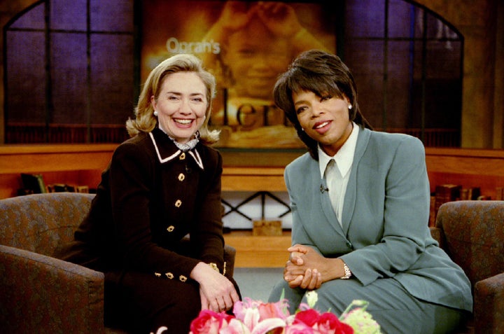 Clinton and Oprah in 1996.