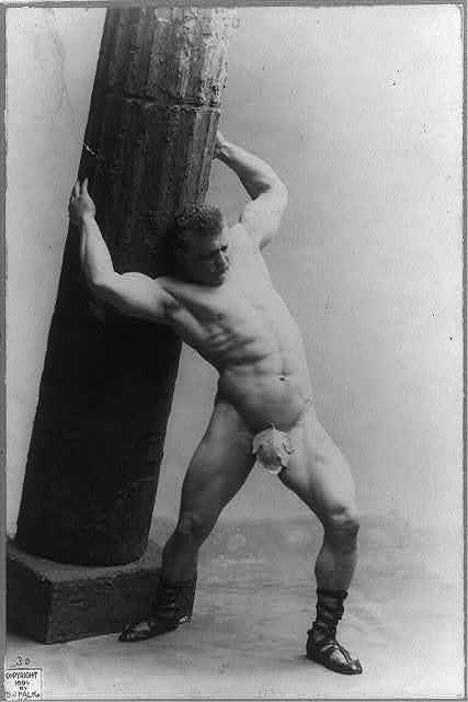 Eugene Sandow and his fig leaf