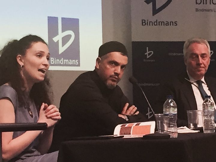 Bouattia, left, appeared at the UCL Bindmans debate on the Prevent anti-terror strategy