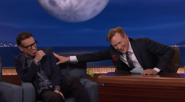 Fred Armisen and Coco joking around on "Conan." 