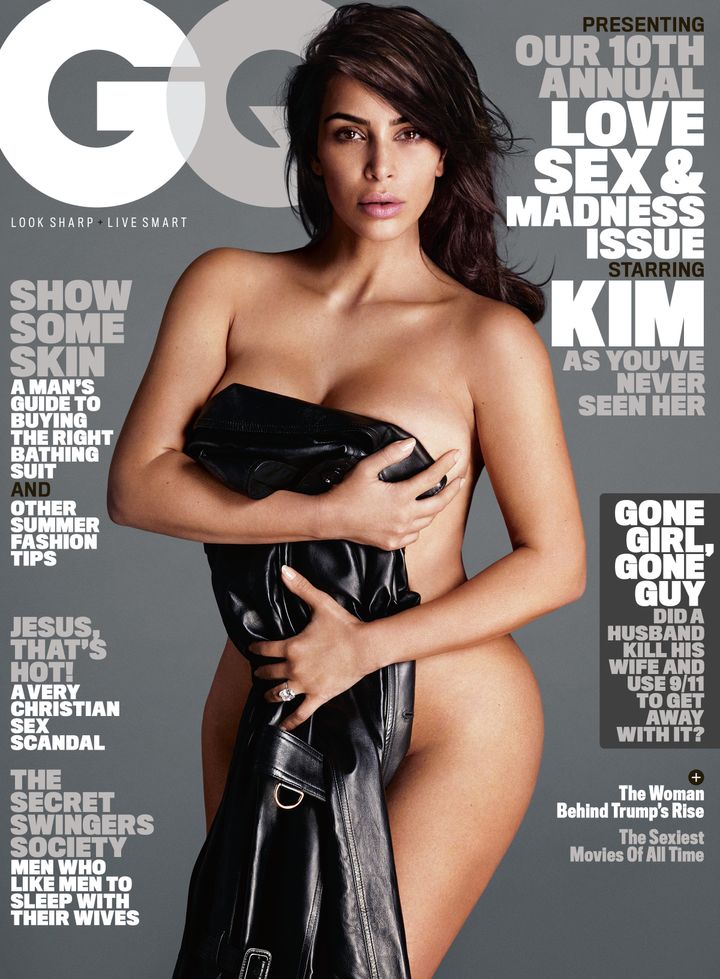 Kim has posed naked for the mag's cover 
