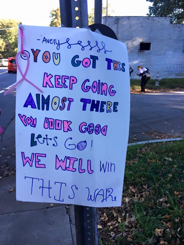 Signs of encouragement on the trail 