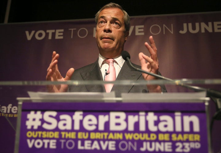 Some Brits have accused "Leave" supporters like Nigel Farage of demonizing immigrants to politically position them&