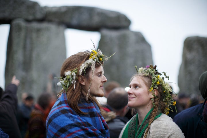 The summer solstice represents "the power of light over darkness," said one celebrant.