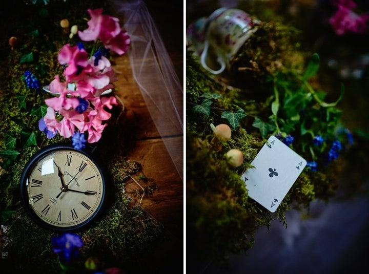 Small details such as clocks and playing card details really cemented the theme. 