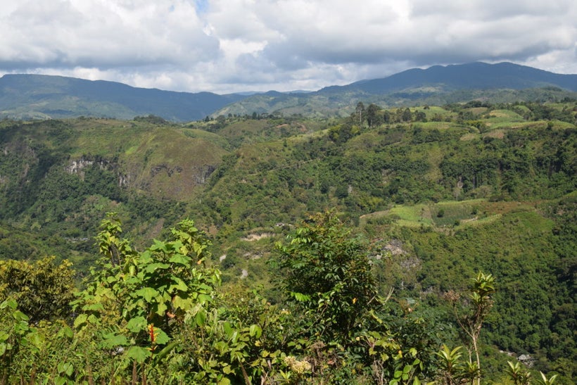 Enjoying the views in San Agustin.