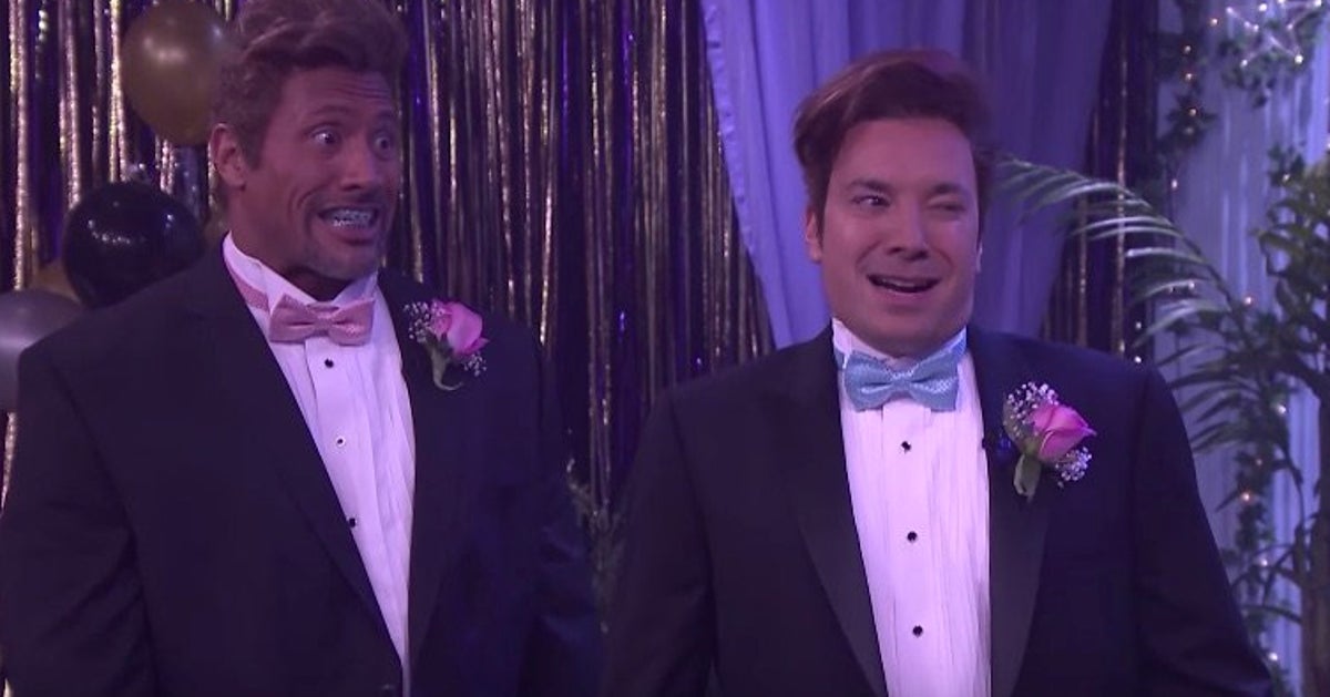 Ermahgerd! Jimmy Fallon And The Rock Are The Most Awkward Prom Guys ...