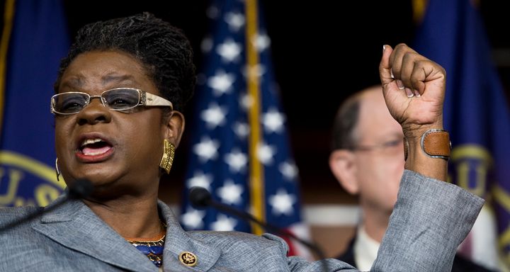 Rep. Gwen Moore (D-Wis.) wants rich tax filers to pee into a golden cup.