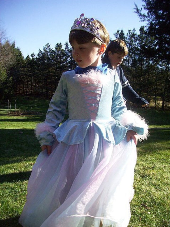 My beautiful gender creative son, 4 years ago, in one of his favorite princess costumes. Blog: Gender Creative Life