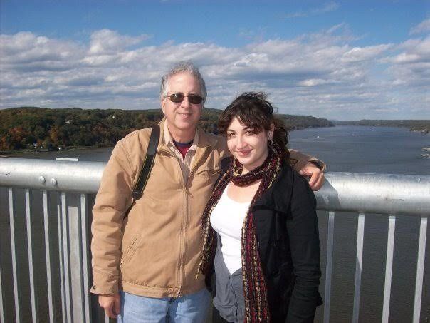 Celeste Kaufman and her dad. 