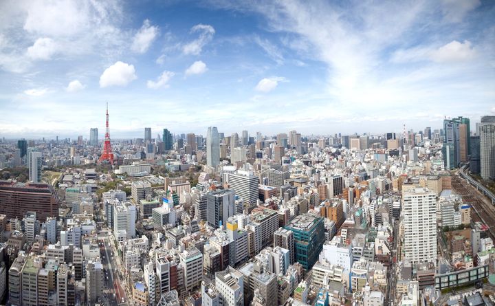 The skyline of Tokyo, Japan. With 38 million residents, Tokyo is the largest urban area in the world.