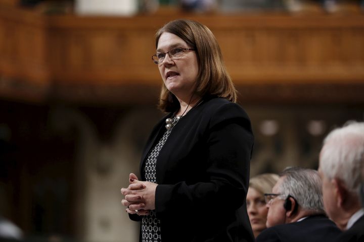 Canada is now one of the few nations where doctors can legally help terminally-ill patients end their lives. Pictured here, Health Minister Jane Philpott speaks in the House of Commons in January 2016.