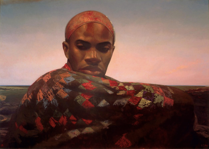 Bo Bartlett, <em>God</em>, 1990, Oil on Linen, 120 x 168