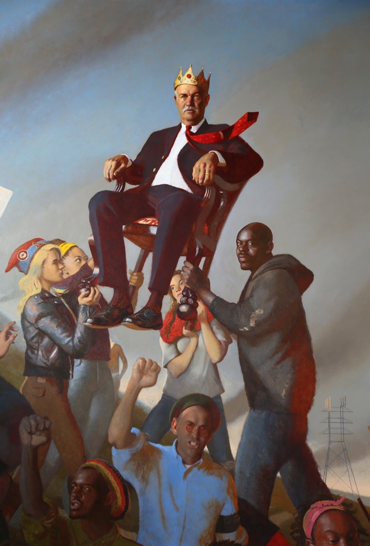 Bo Bartlett, <em>Oligarchy</em>, 2015, Oil on linen, 120 x 88 inches