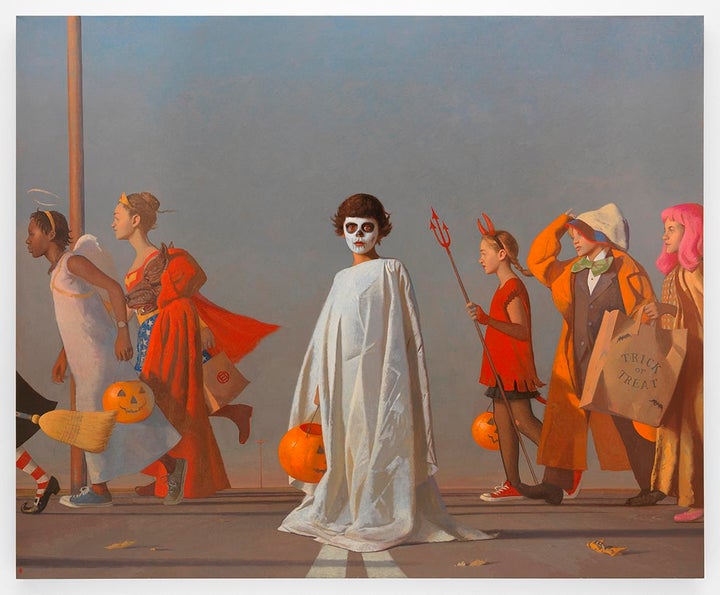 Bo Bartlett, Halloween, 2016, Oil on linen, 82 x 100 inches