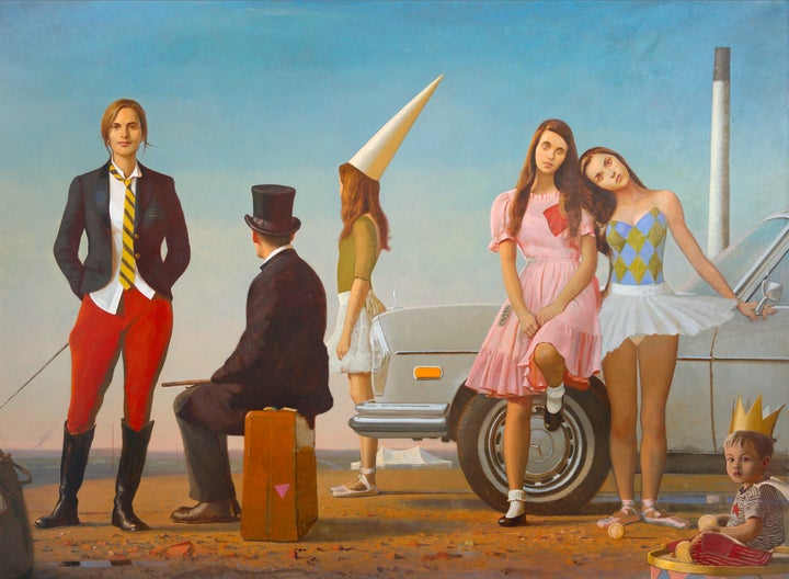 Bo Bartlett, <em>The Samaritans</em>, 2014, Oil on linen, 88 x 120 inches<br>