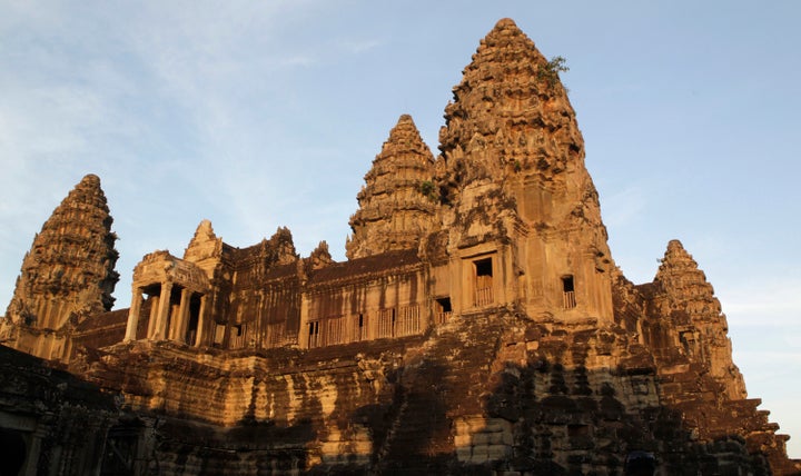 Researchers used ground-penetrating lasers to scan the earth surrounding the ancient temple complex. 