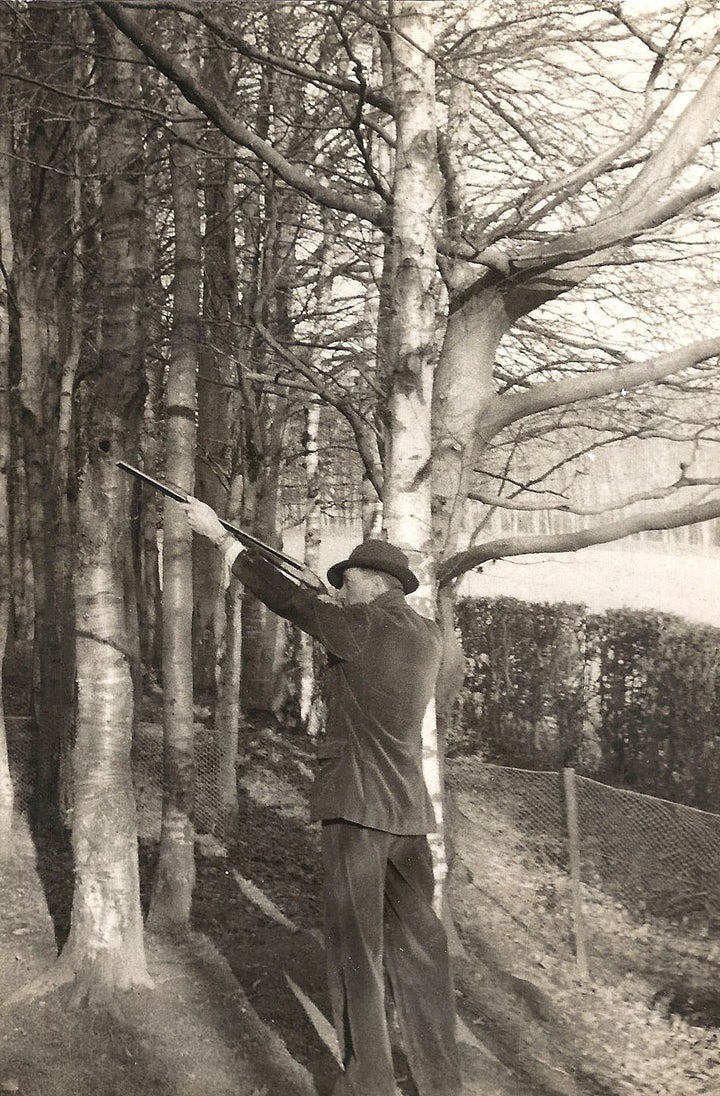 My father, hunting during World War II