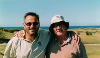 David Feherty with his father Billy Feherty