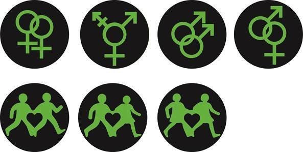 The LGBT crossing signals have been installed in London's Trafalgar Square to celebrate the city's Pride event, which is curr