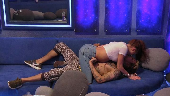 Laura Carter 'chokes' Marco in the pod