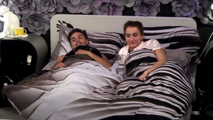 Jackson and Georgina in the 'BB' bedroom