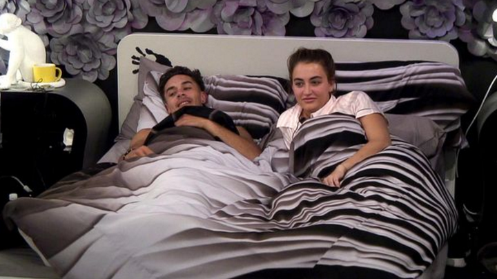 Jackson and Georgina in the 'BB' bedroom