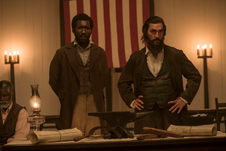 Mahershala Ali and Matthew McConaughey in "Free State of Jones."
