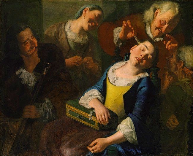 FIGURE 1-14. Gaspare Traversi, Teasing a Sleeping Girl, ca. 1760. Bequest of Harry G. Sperling, 1971.
