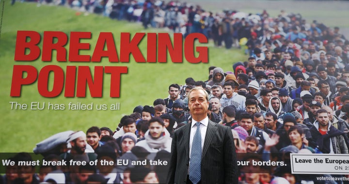 Ukip leader Nigel Farage launches an EU referendum poster campaign.