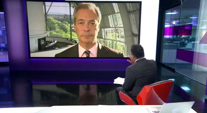 Krishnan Guru-Murthy told Nigel Farage that he helped drag British politics 'into the gutter' during a Channel 4 News interview on Monday night