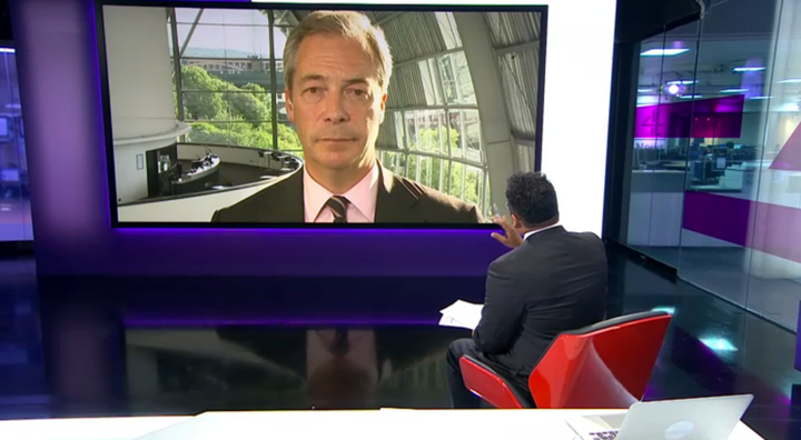 Krishnan Guru-Murthy told Nigel Farage that he helped drag British politics 'into the gutter' during a Channel 4 News interview on Monday night