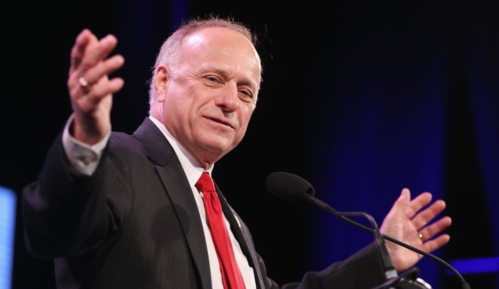 Rep. Steve King apparently likes all those white men on the money.