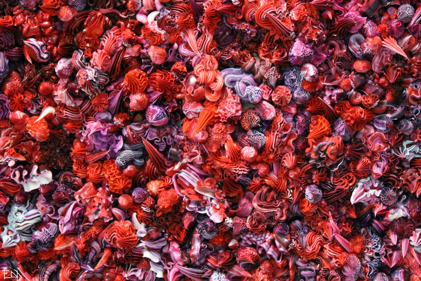 Close-up from Xu Zhen's "Under Heaven" series