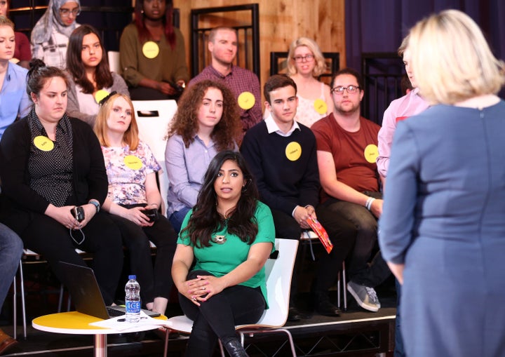 The young audience of a recent EU debate hosted by Buzzfeed and Facebook