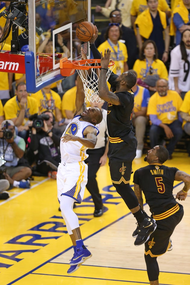 Every Photo We Could Find Of Lebron James Blocking Shots In The 16 Nba Finals Huffpost